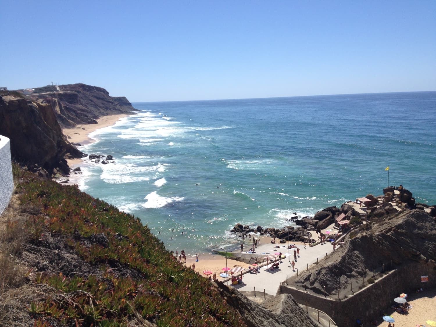 Beach from the cliffs